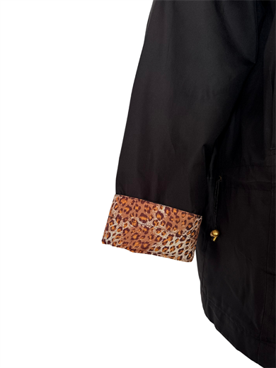 SİYAH MAXI BOY TRENÇKOT