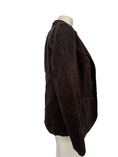 KAHVE FİTİLLİ KADİFE BLAZER CEKET