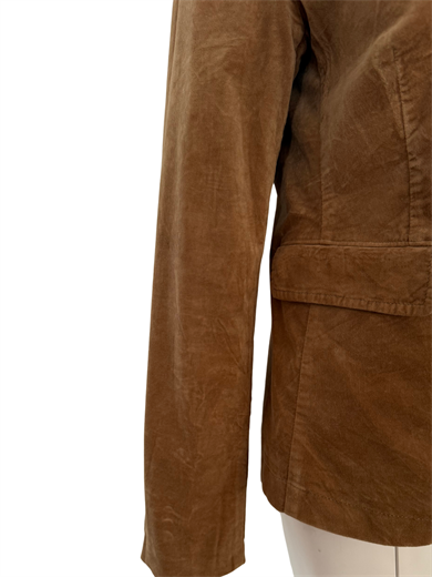 KAHVERENGİ FİTİLLİ KADİFE BLAZER CEKET