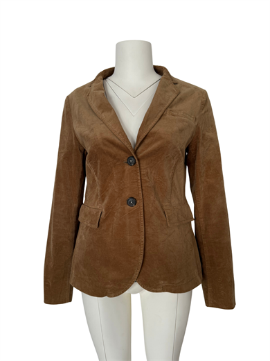 KAHVERENGİ FİTİLLİ KADİFE BLAZER CEKET