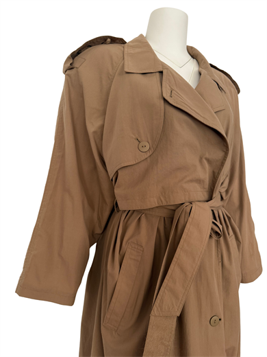 KAHVERENGİ OVERSIZE TRENÇKOT