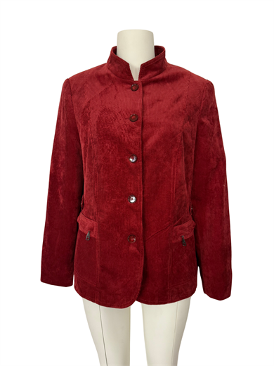 KIRMIZI KADİFE BLAZER CEKET