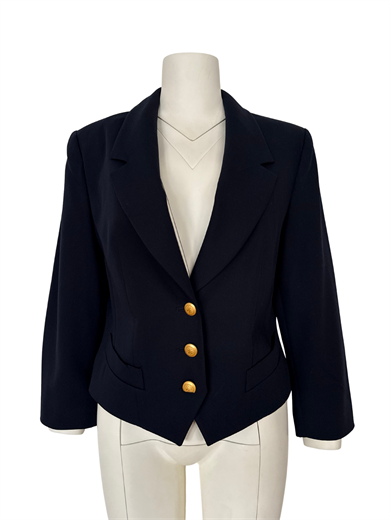 LACİVERT KISA BLAZER CEKET