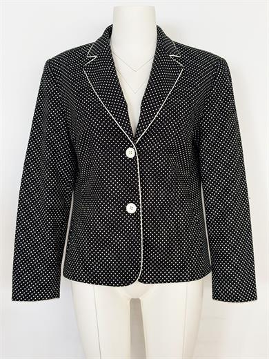 LACİVERT PUANTİYE BLAZER CEKET