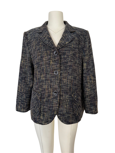 LACİVERT TÜVİT BLAZER CEKET