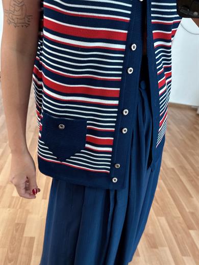 MARİN ÖRGÜ TOP / YELEK