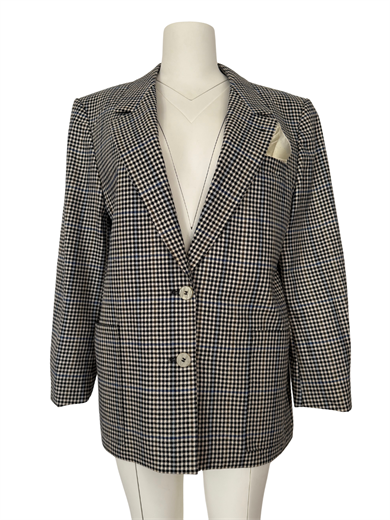 MAVİ KARELİ BLAZER CEKET