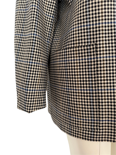 MAVİ KARELİ BLAZER CEKET