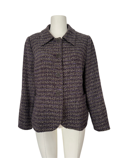 MOR RENKLİ TÜVİT BLAZER CEKET