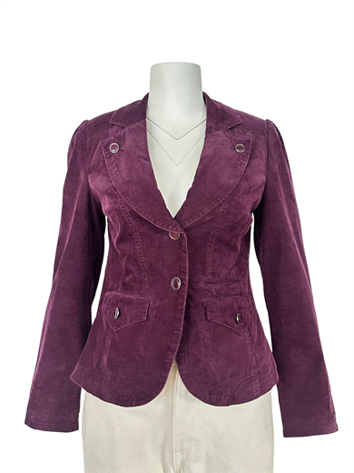 MÜRDÜM FİTİLLİ KADİFE BLAZER CEKET