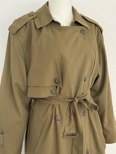 OLIVE OVERSIZE TRENÇKOT