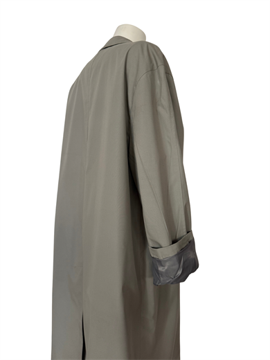 TAŞ RENKLİ OVERSIZE TRENÇKOT