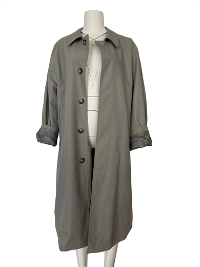 TAŞ RENKLİ OVERSIZE TRENÇKOT