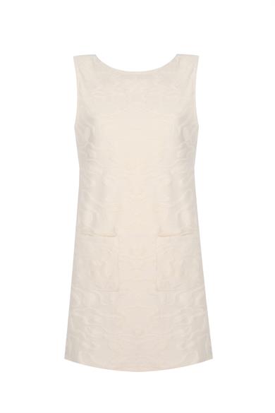 Sablé Bej Kısa Elbise