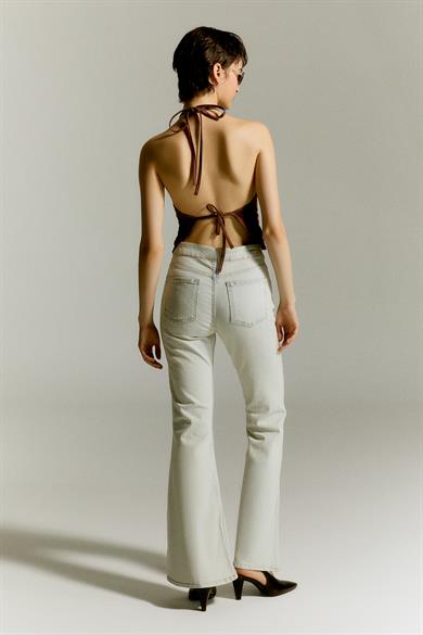 Sablé Kahve Crop Top