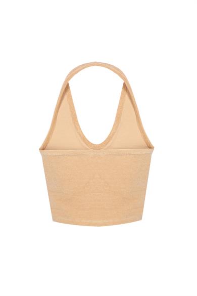 Sand Bej Boyundan Bağlı Havlu Top