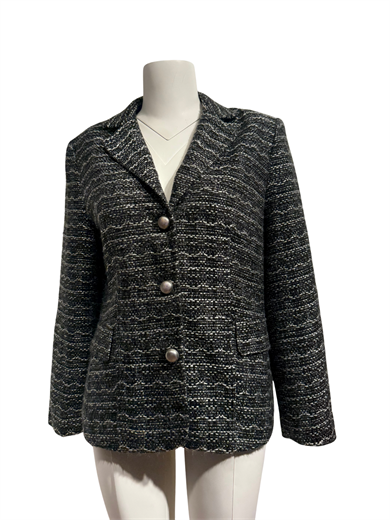 SİYAH-BEYAZ BLAZER CEKET
