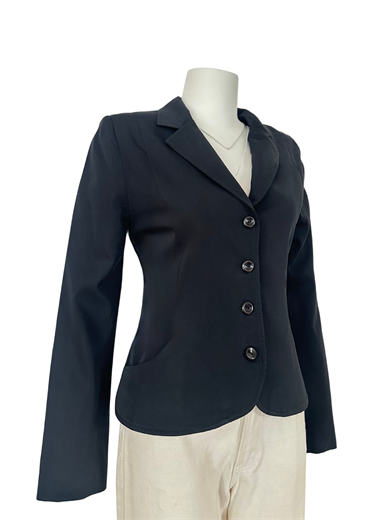 SİYAH DİKİŞ DETAYLI BLAZER CEKET