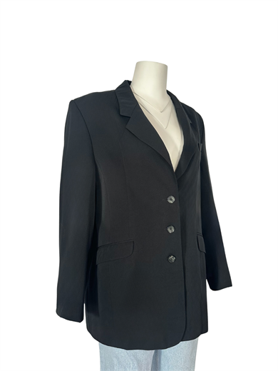 SİYAH YÜN KARIŞIMLI BLAZER CEKET