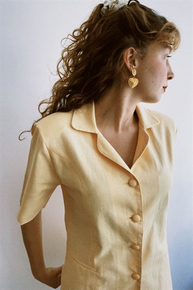 Soley Set Pamuk-Keten Blazer