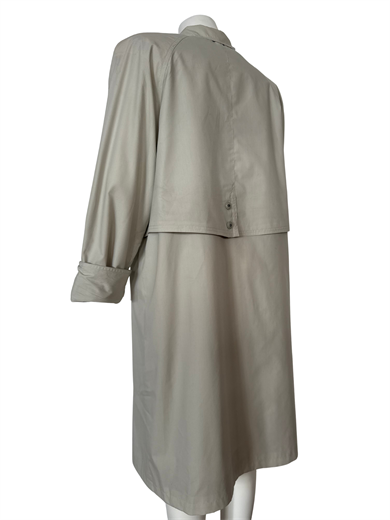 TAŞ RENKLİ OVERSİZE TRENÇKOT