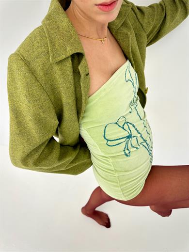 Velvet Bloom Strapless