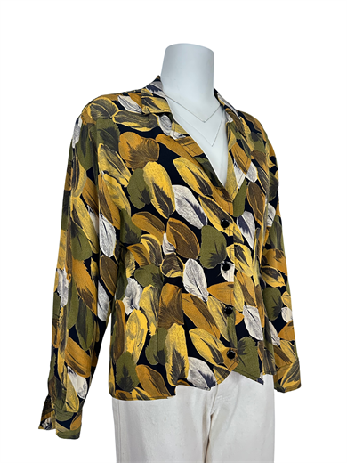 YAPRAK DESENLİ GÖMLEK