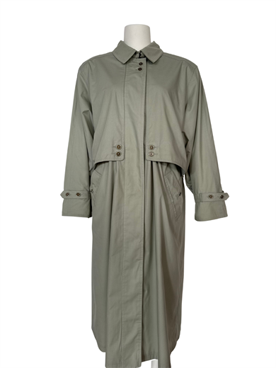 MİNT YEŞİLİ OVERSİZE TRENÇKOT