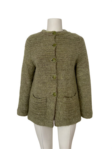 YEŞİL MOHAİR BLAZER CEKET