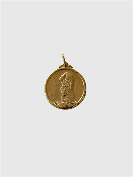 Aslan-Balık Madalyon Kolye Ucu (925 Silver)