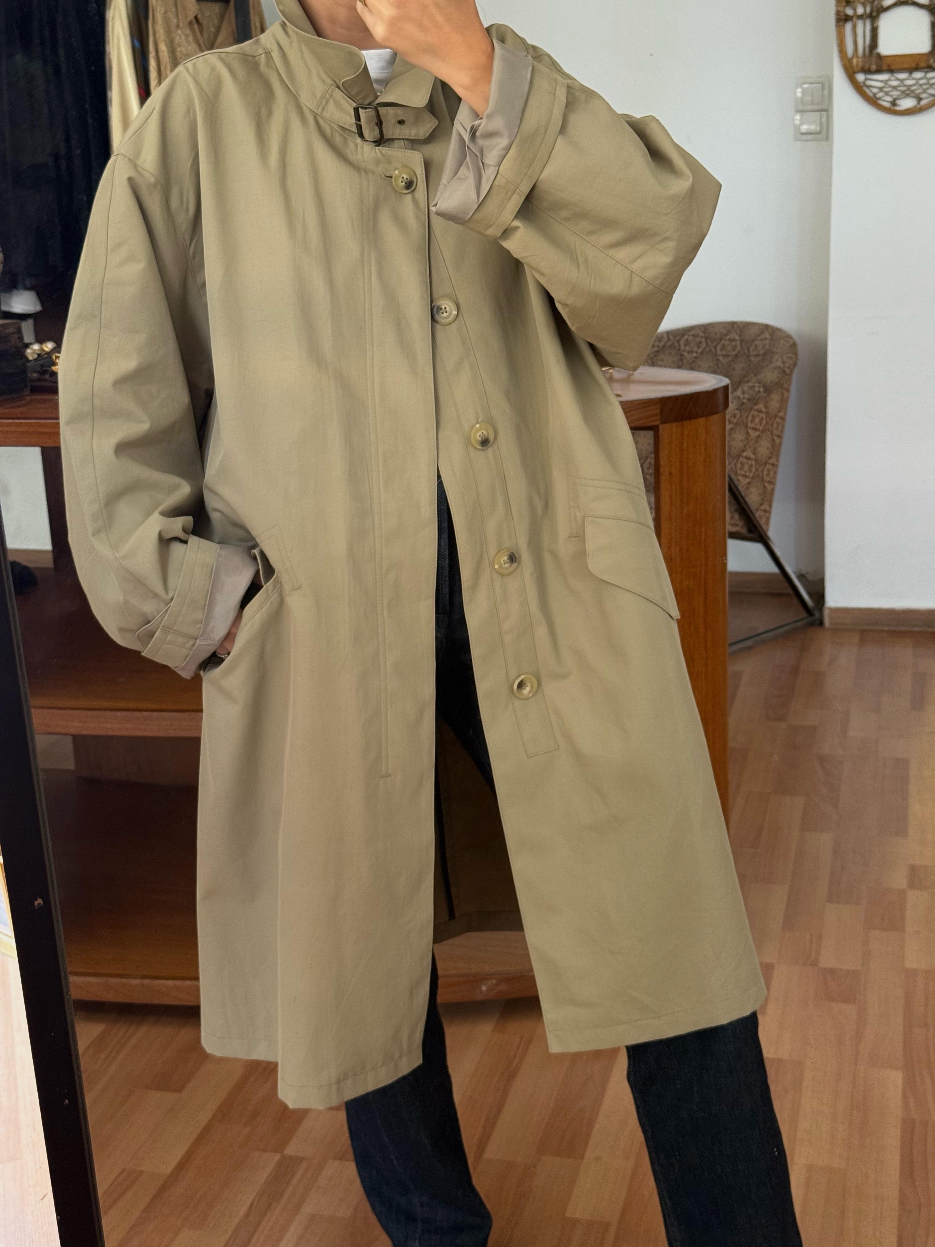 BEJ OVERSIZE TRENÇKOT