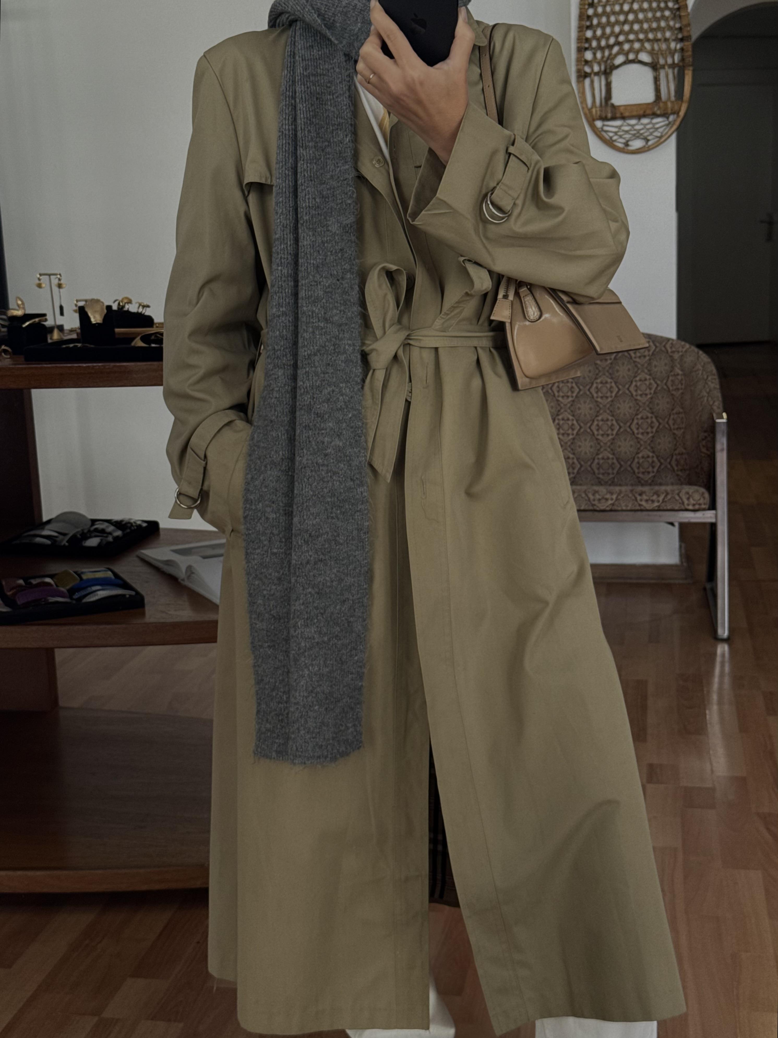 CAMEL KUŞAKLI TRENÇKOT