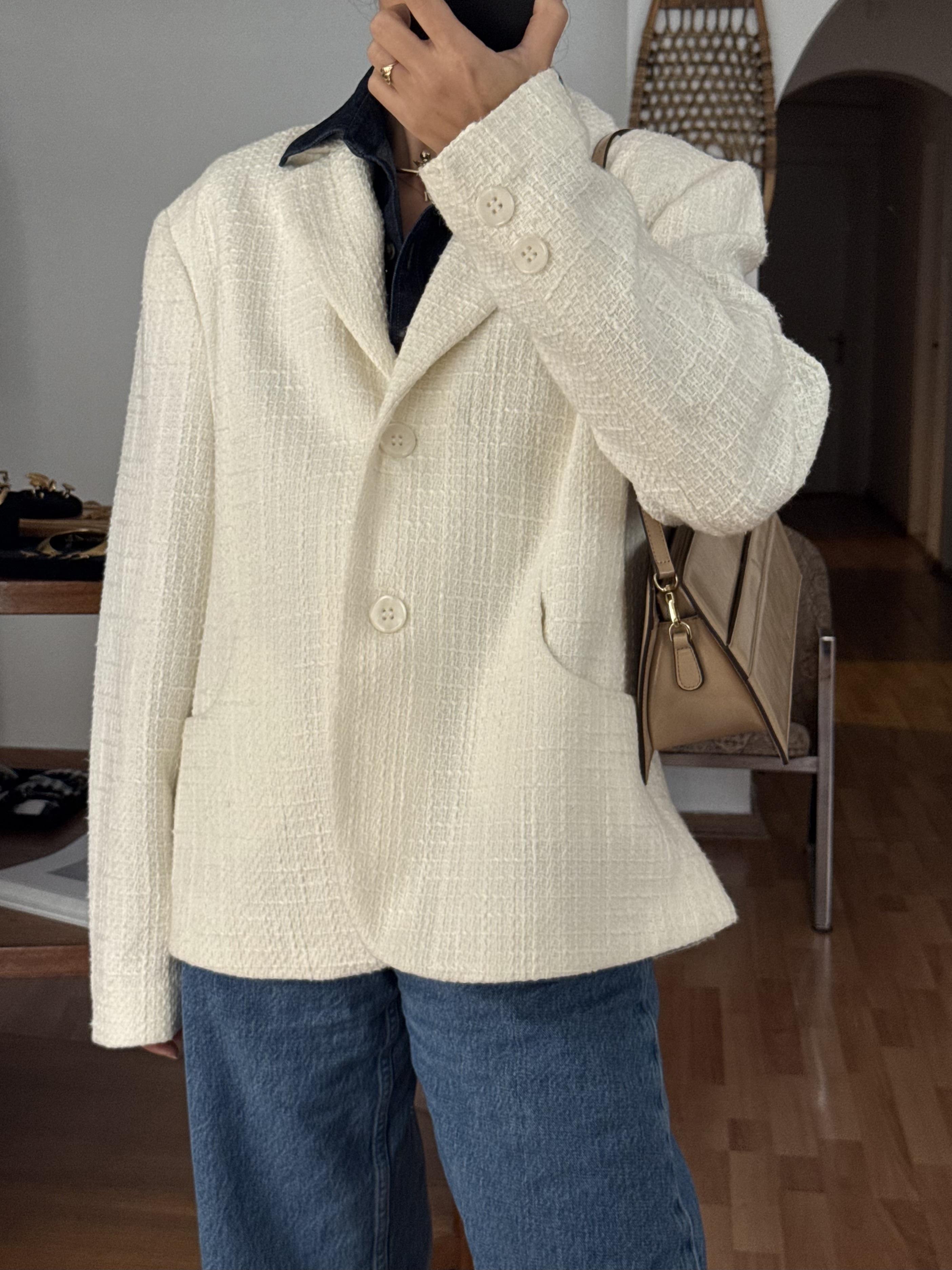 EKRU TÜVİT BLAZER CEKET