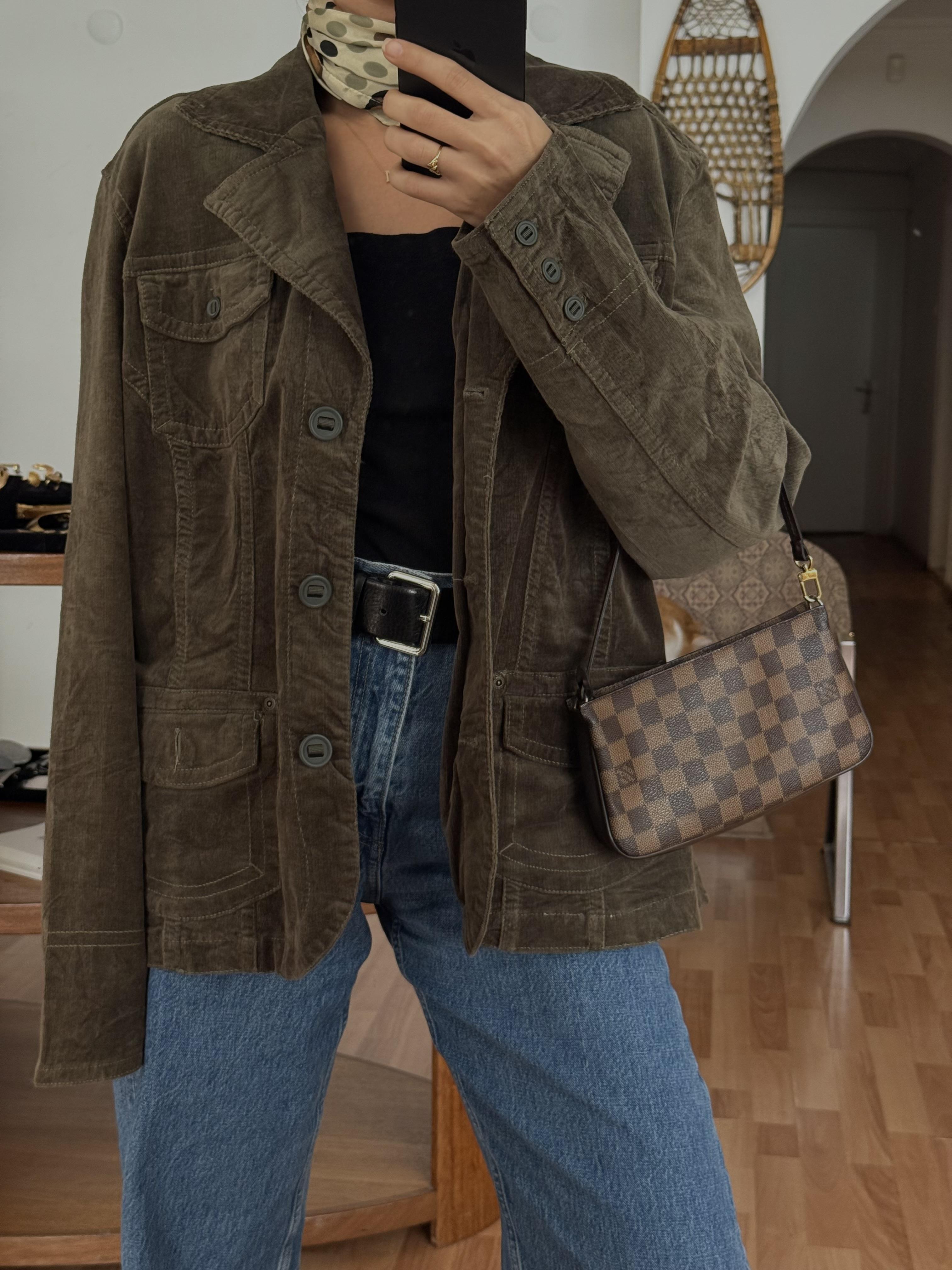 HAKİ KADİFE BLAZER CEKET