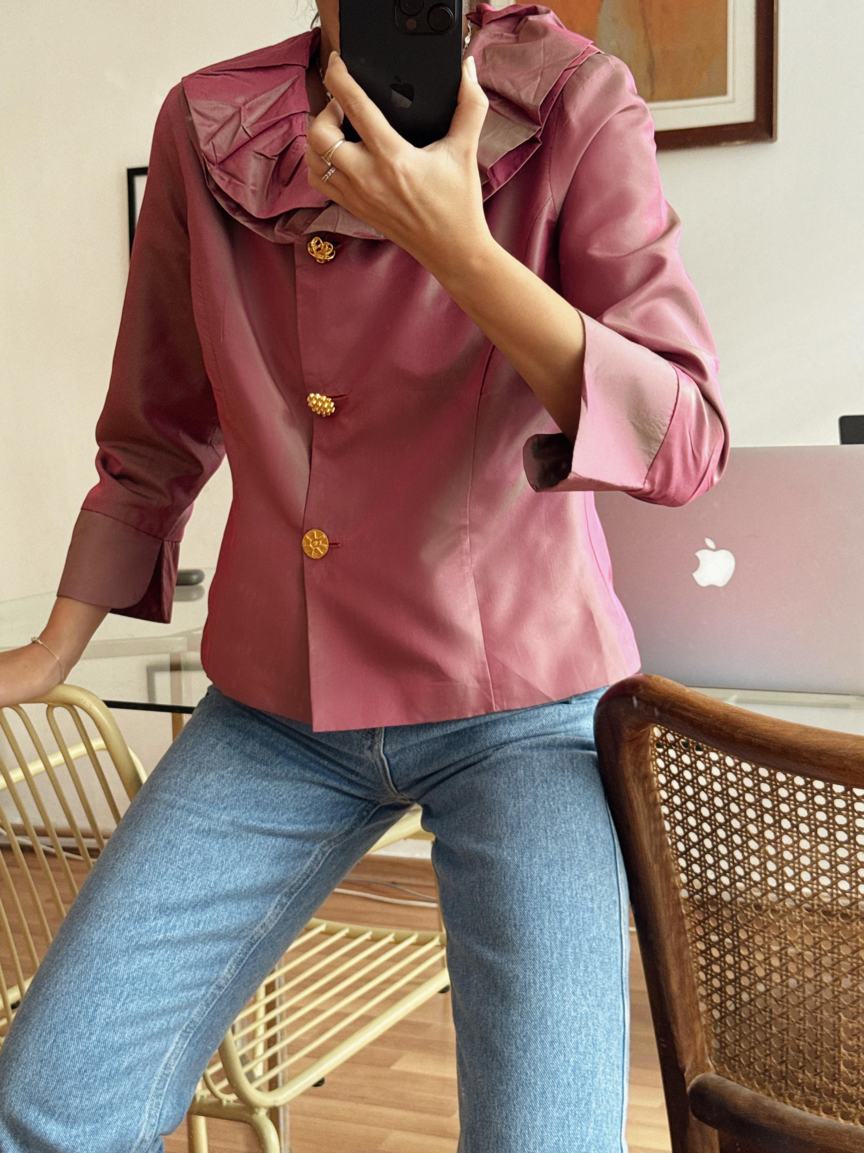 KAHVERENGİ FİTİLLİ KADİFE BLAZER CEKET