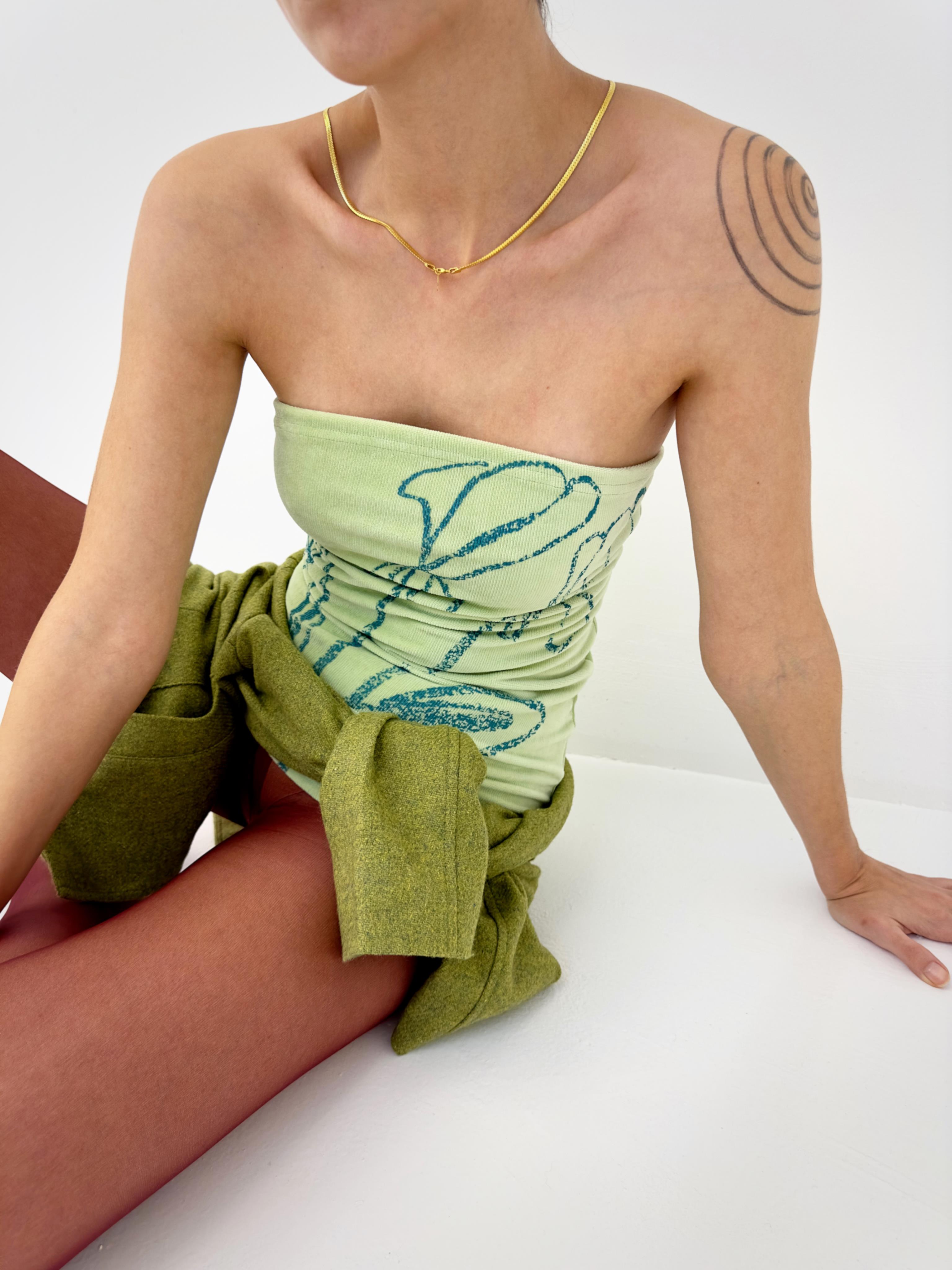 Velvet Bloom Strapless