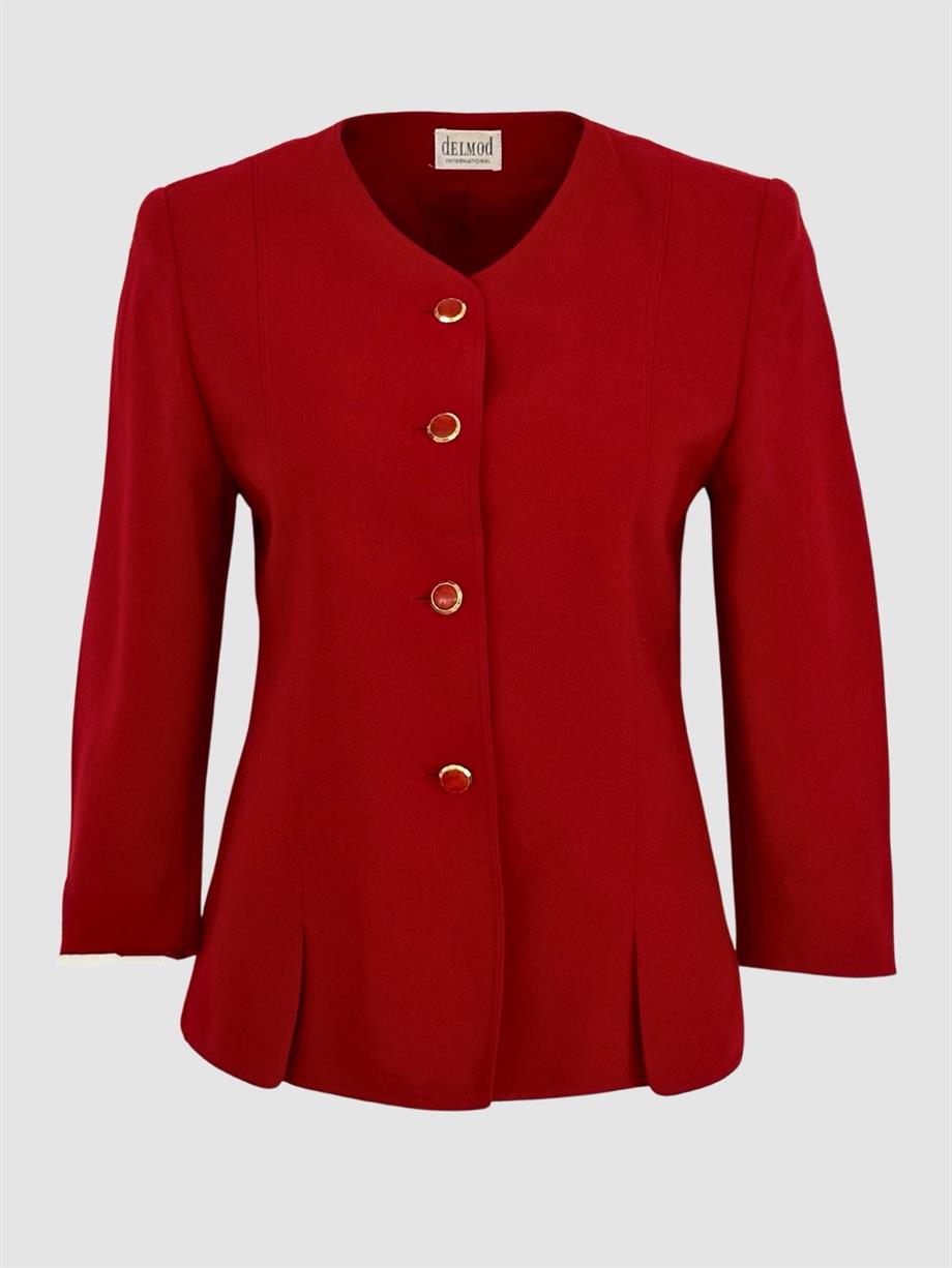 Vintage Çift Yırtmaçlı Blazer Ceket