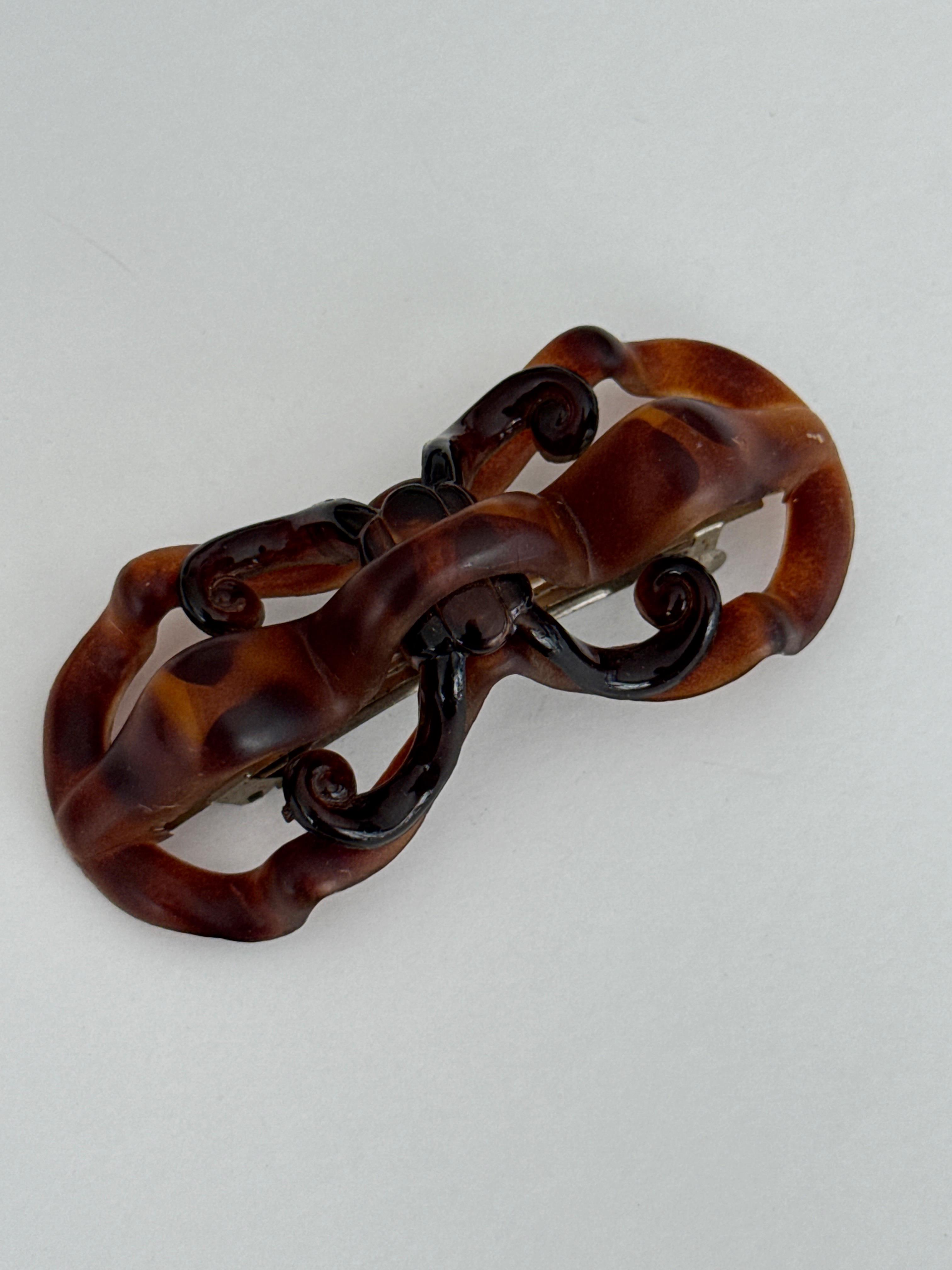 VINTAGE FRENCH BARRETTE SAÇ TOKASI
