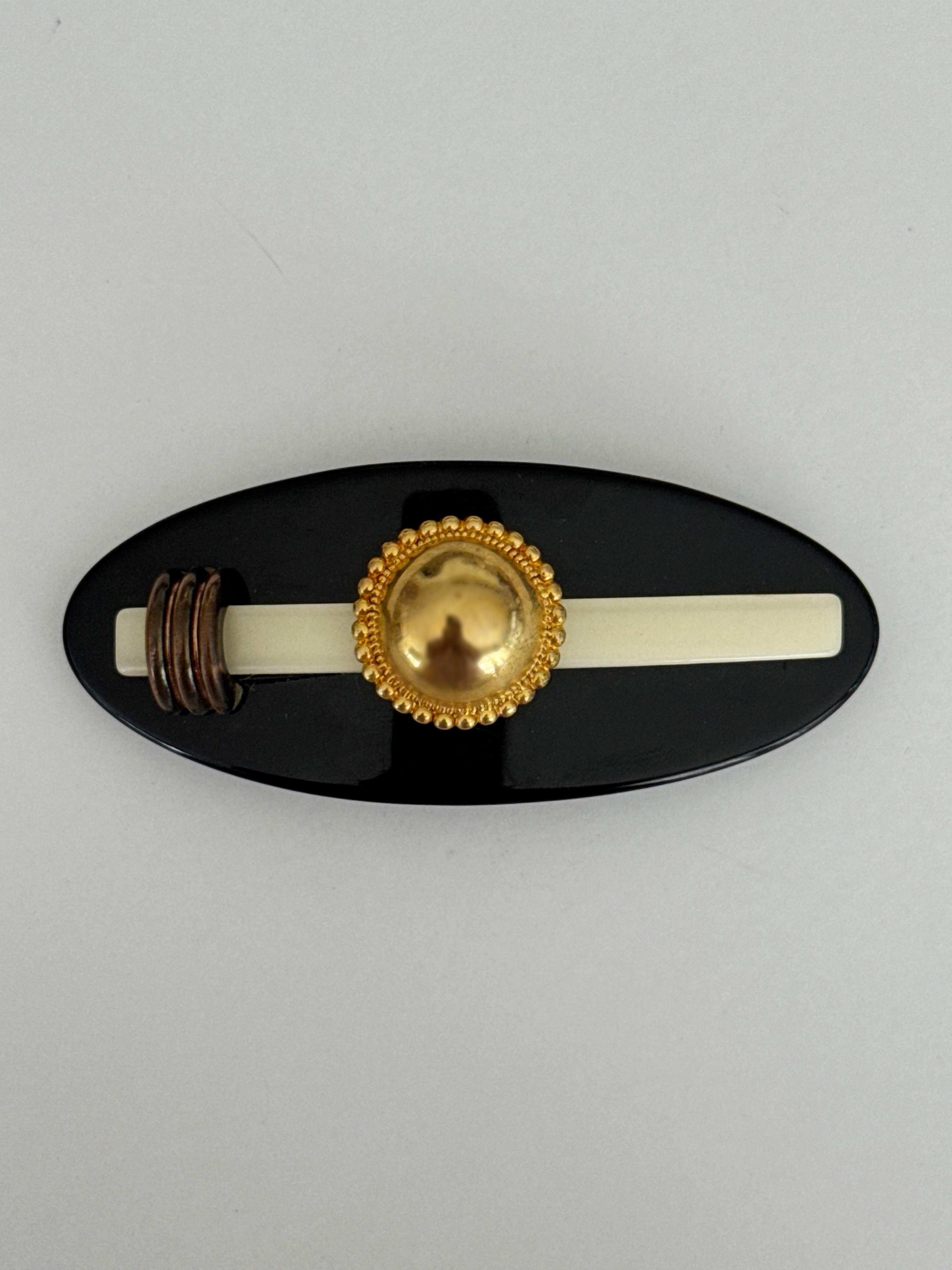 VINTAGE FRENCH BARRETTE SAÇ TOKASI