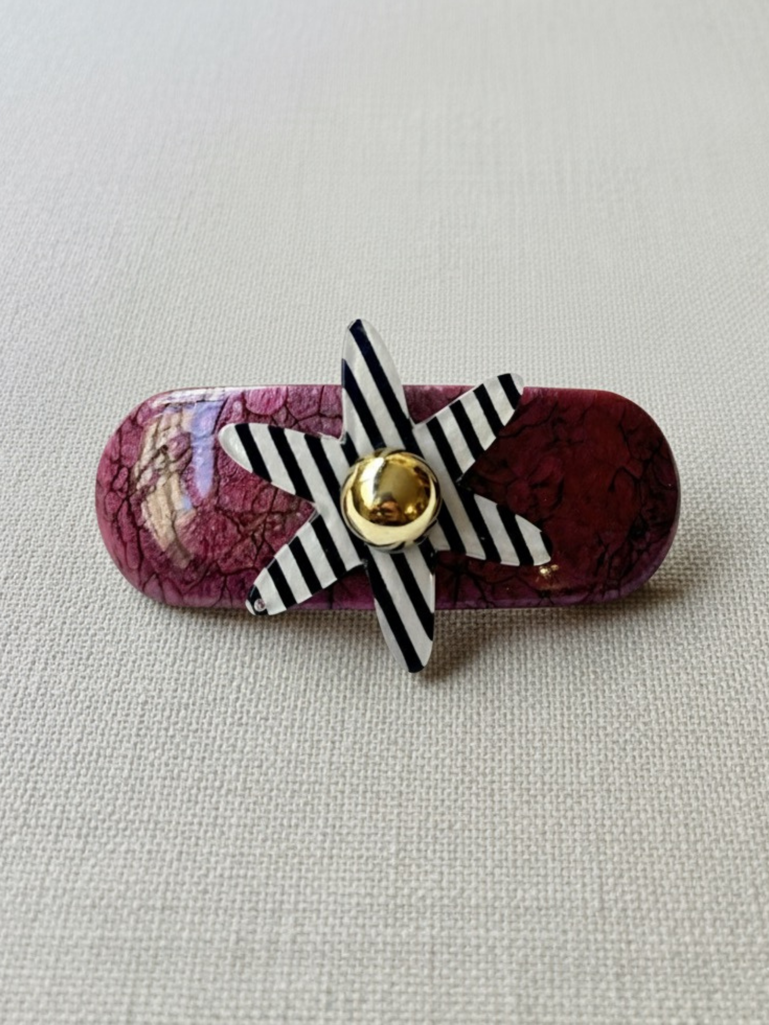 VINTAGE FRENCH BARRETTE SAÇ TOKASI