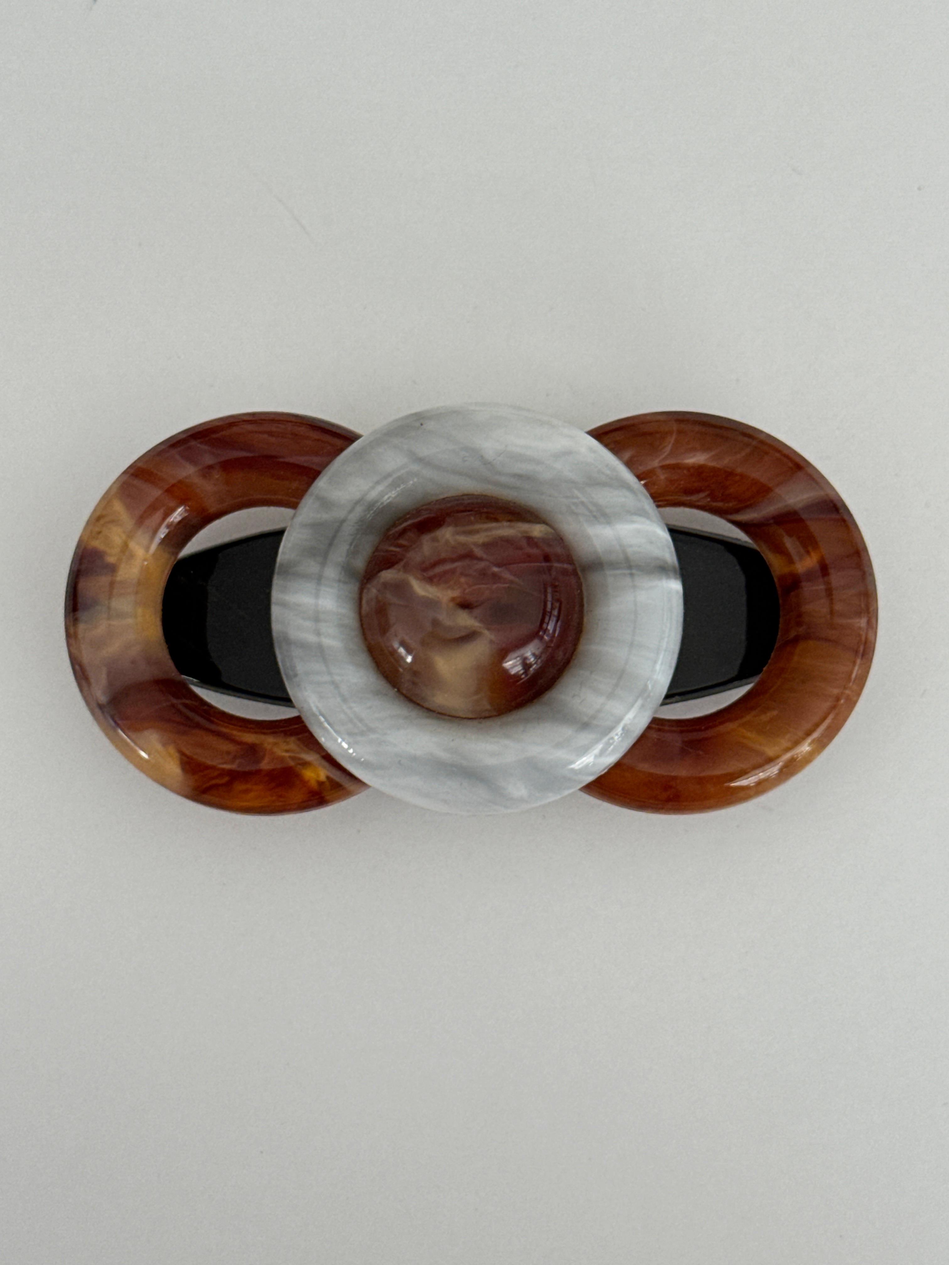 VINTAGE FRENCH BARRETTE SAÇ TOKASI