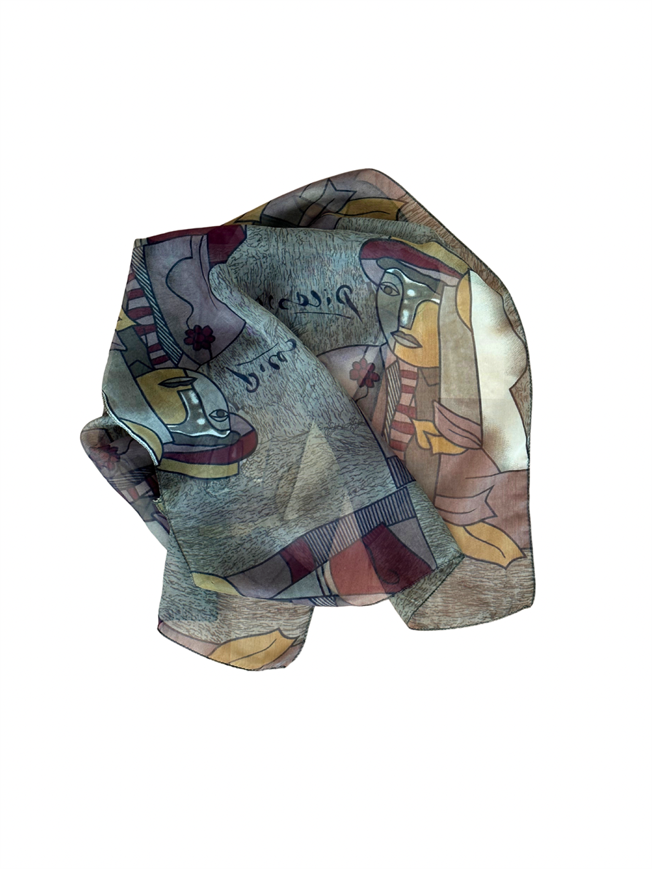 Vintage Picasso Fular (129x48)
