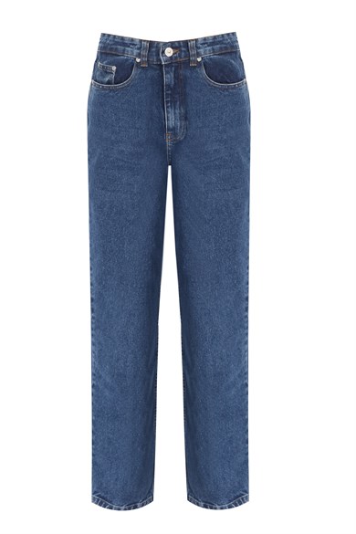 Straight Fit Mid Blue Jean