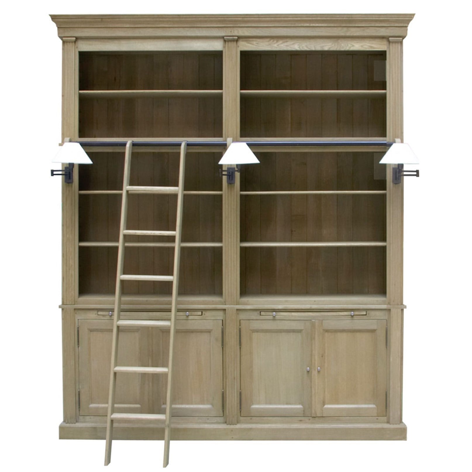 LIBRARY BALMORE 2PARTS + MILANO OAK 213X44X251H