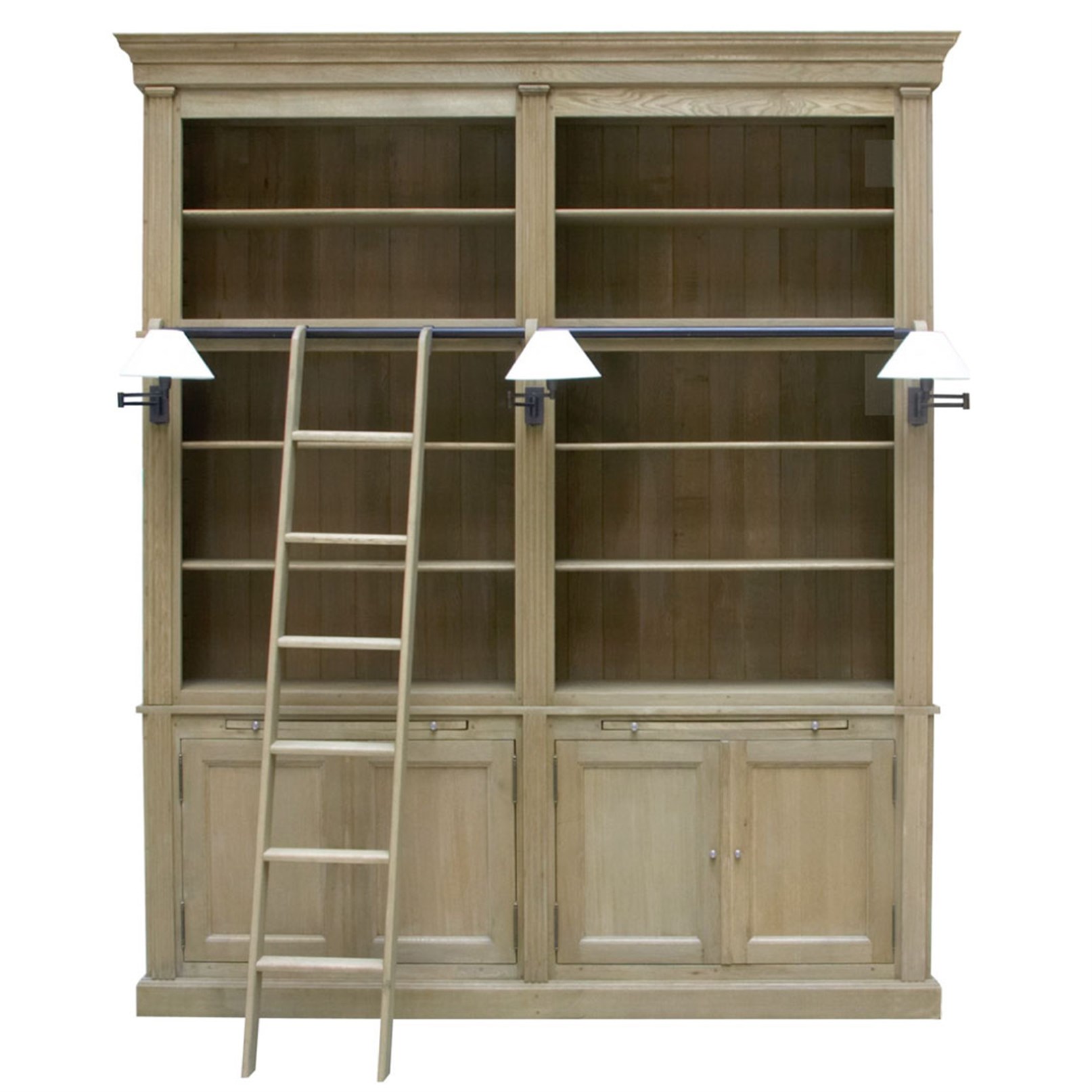 LIBRARY BALMORE 2PARTS + MILANO OAK 213X44X251H