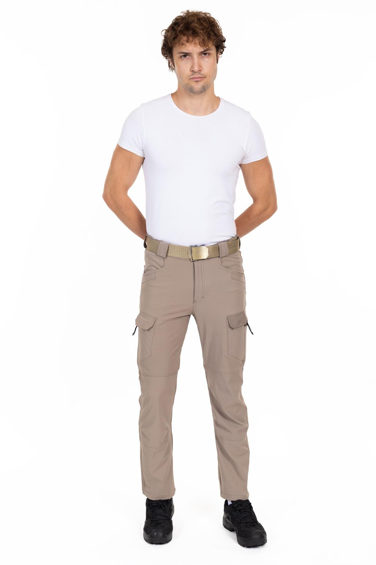 AKN 112 LİKRALI TAKTİK/OUTDOOR PANTOLON BEJ