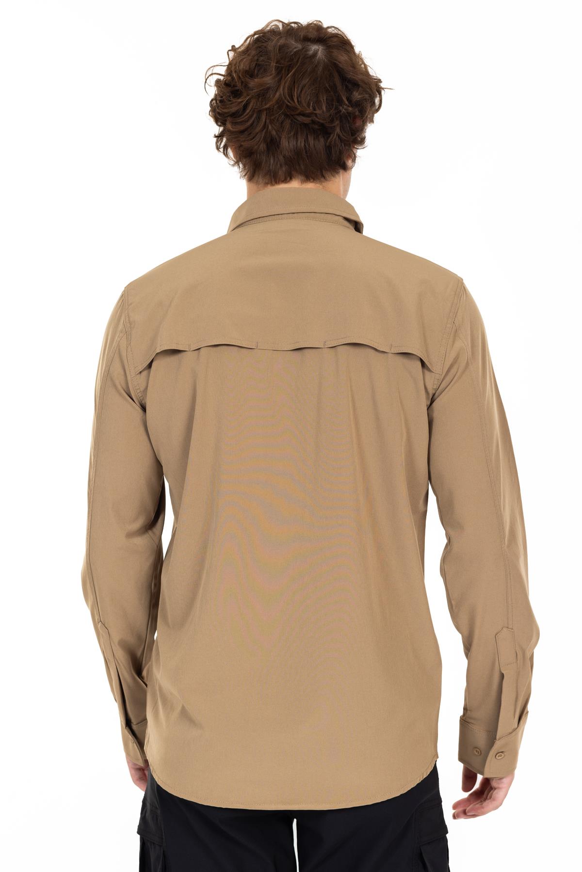 AKN 312 Taktik/Outdoor Bej Likralı Gömlek