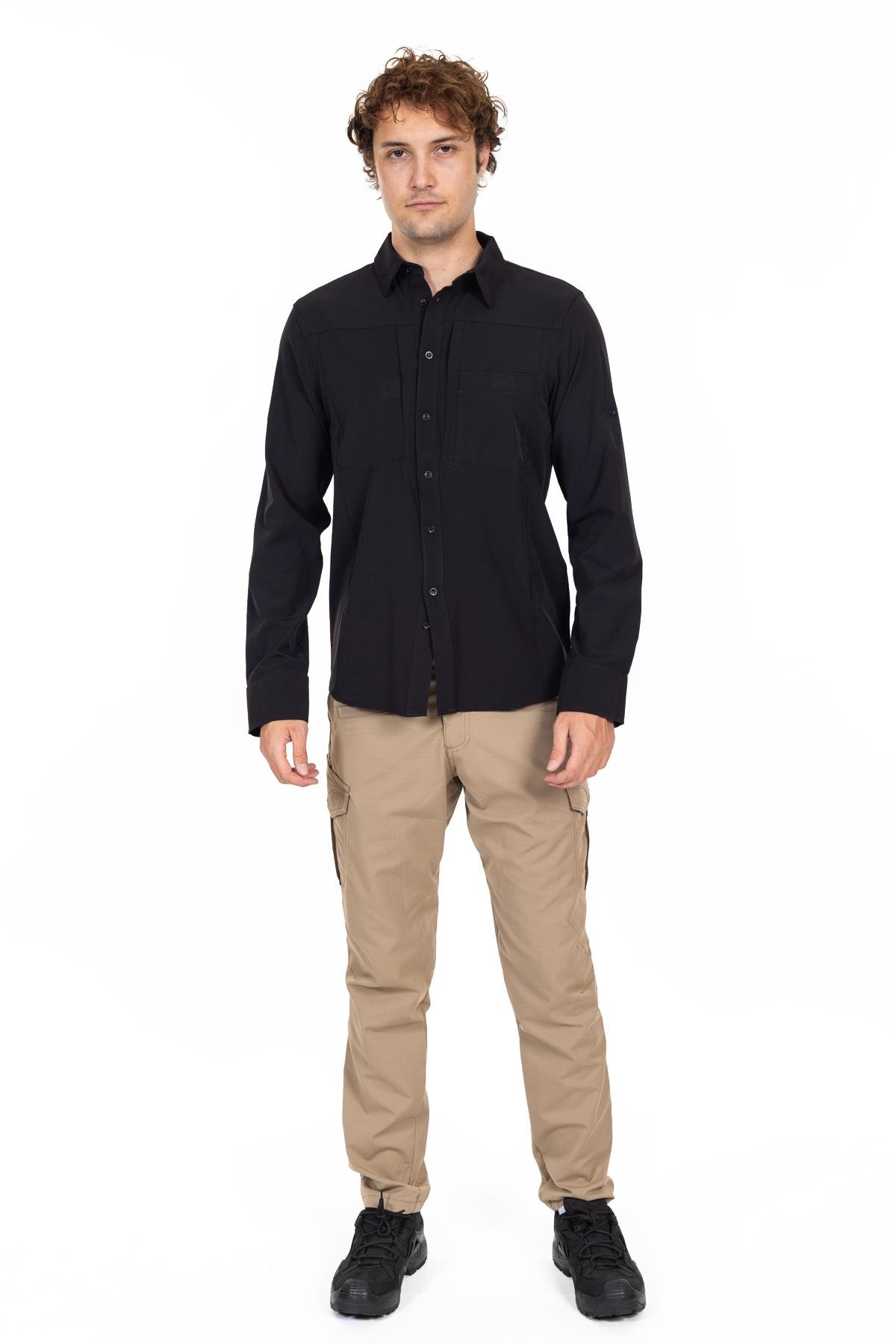 AKN 312 Taktik/Outdoor Siyah Gömlek