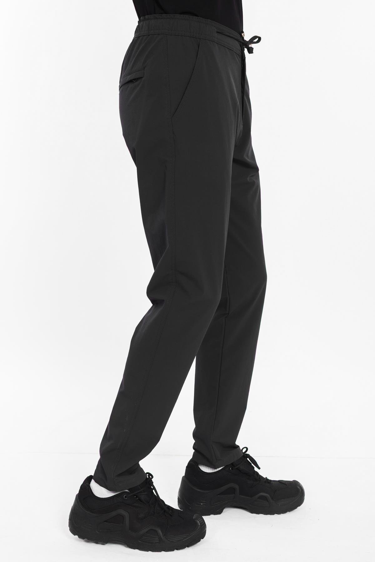 AKN 402 LİKRALI JOGGER PANTOLON SİYAH