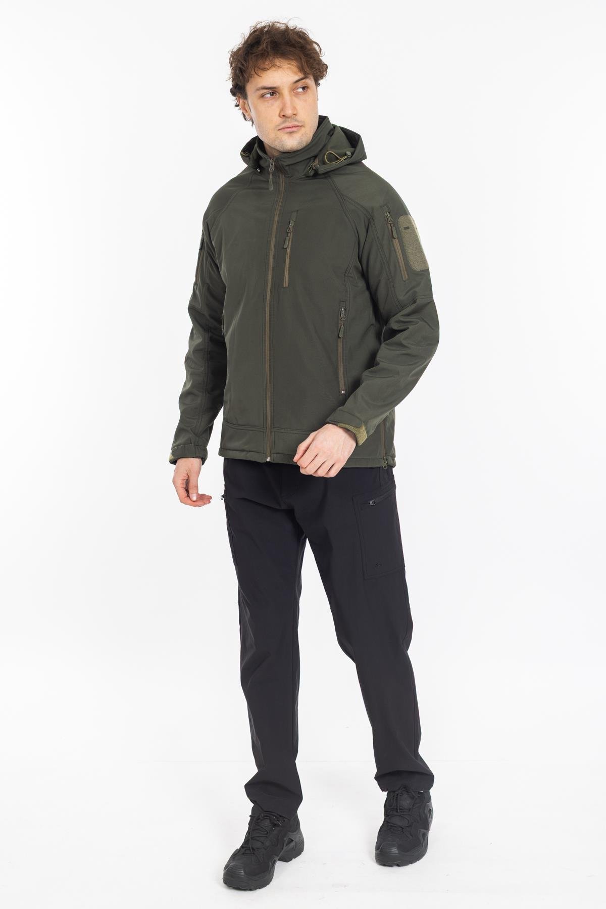 AKN 451 DOUBLE SOFTSHELL TAKTİK MONT HAKİ